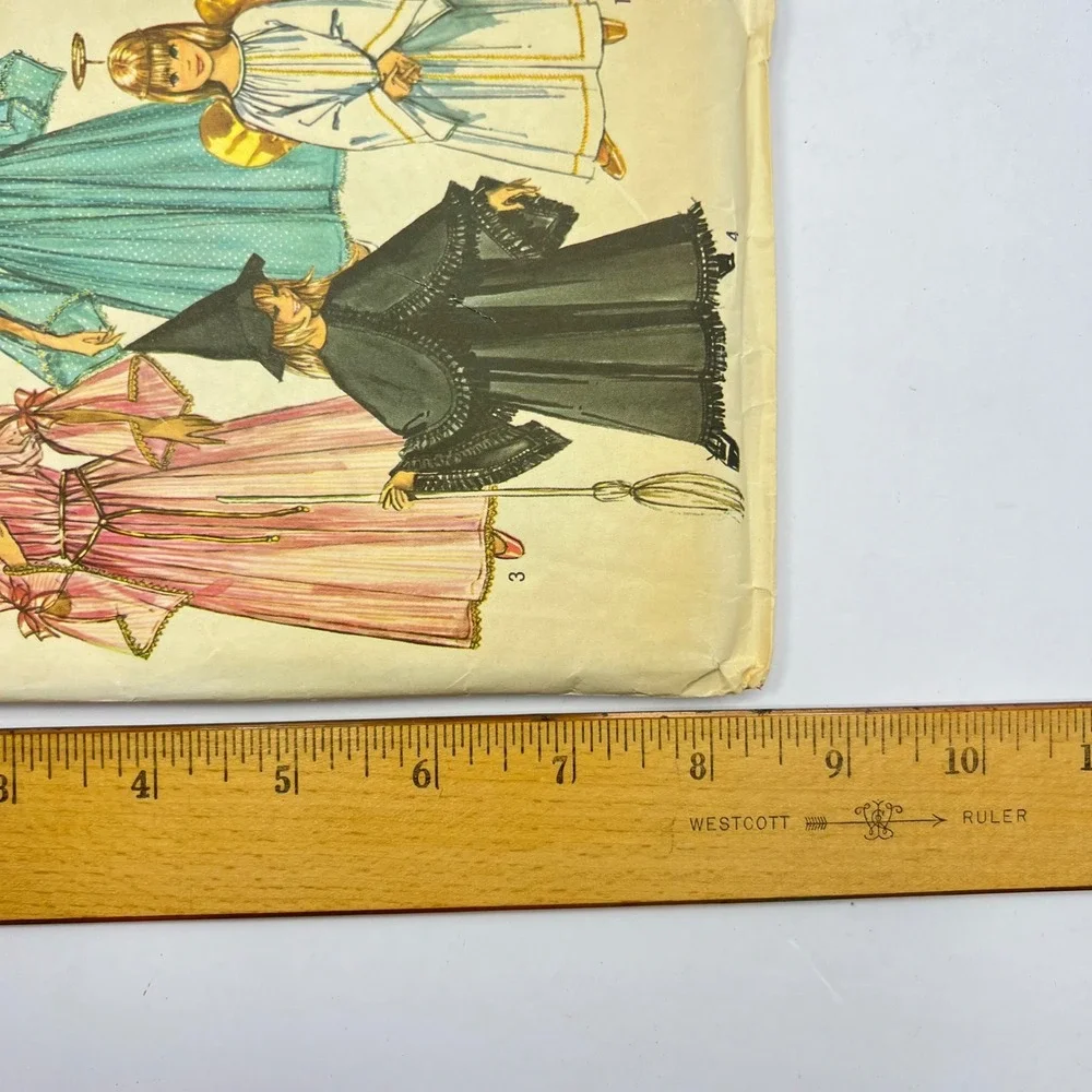 Simplicity 9052 Angel Princess‎ Witch Fairy Costume Pattern Child Size M 6-8 Vtg